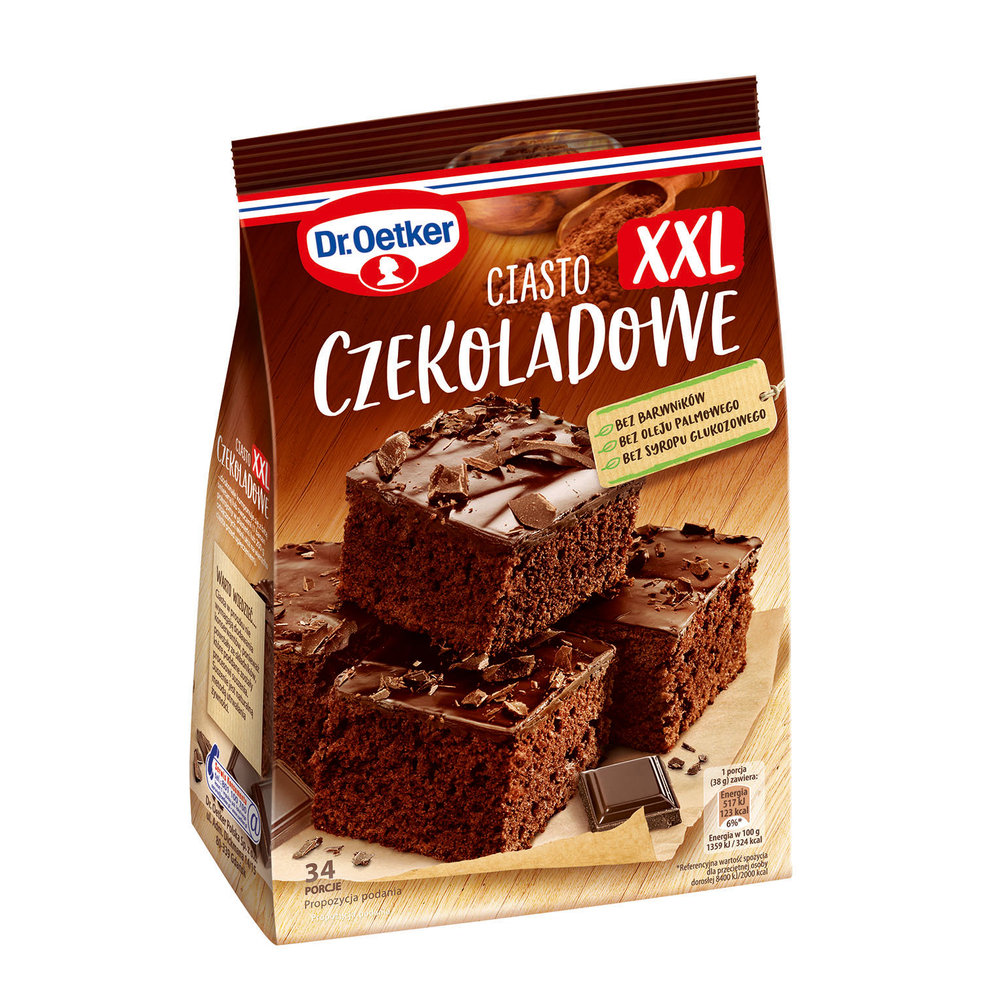 Dr. Oetker Dr Oetker DR OETKER CIASTO CZEKOLADOWE XXL 671G Zakupy dla domu i biura! 72974436