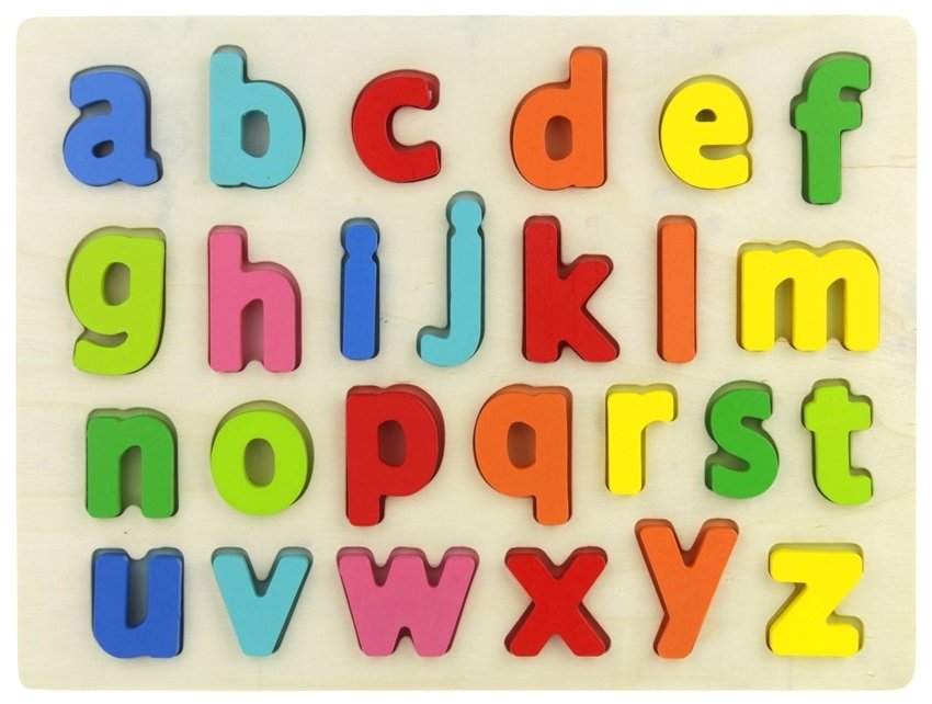 Urwiskowo, klocki alfabet puzzle drewniane układanka literki