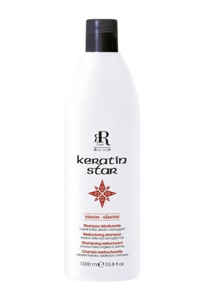 Farouk RR line Keratin Star Shampoo odbudowujący szampon do włosów zniszczonych 1000ml
