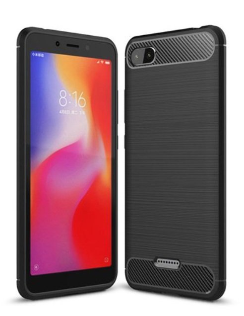 Baseus Carbon Case elastyczne etui pokrowiec Xiaomi Redmi 6A czarny Czarny Xiaomi Redmi 6A