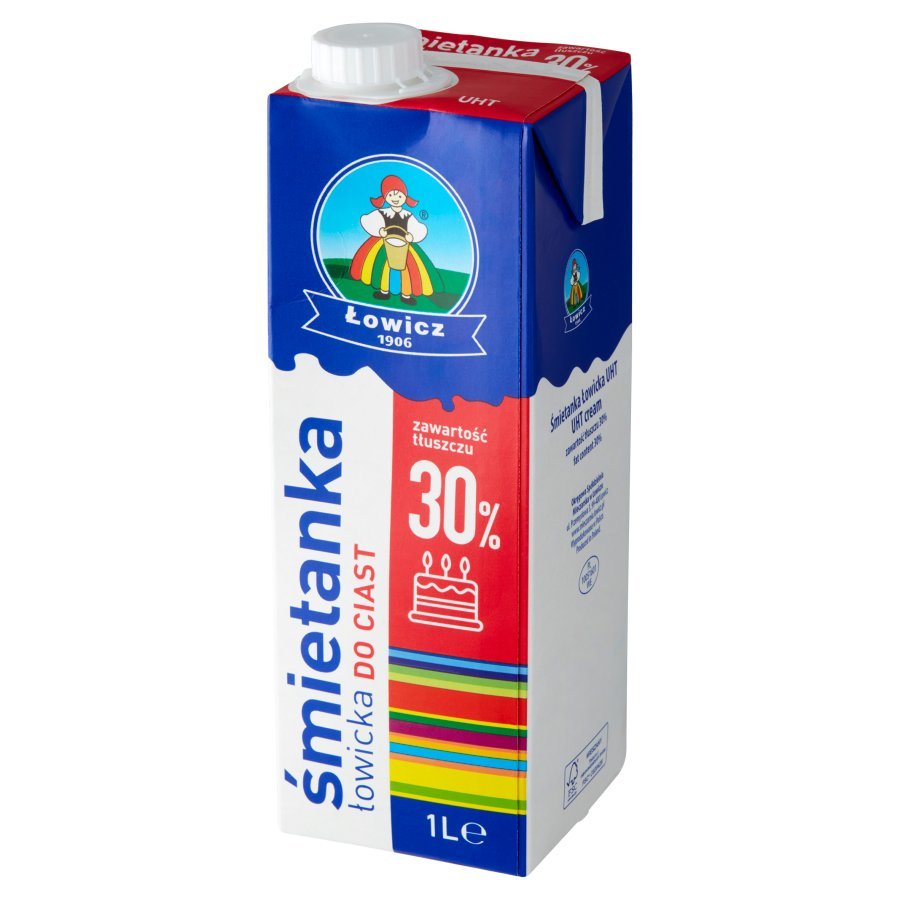 Łowicz śmietanka kremowa uht 30% 1kg