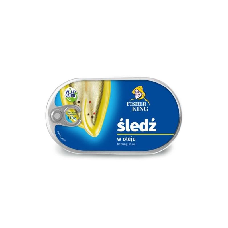 Fisherking ŚLEDŹ W OLEJU 170G zakupy dla domu i biura! 43520667
