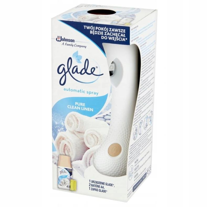 Glade Automatic Spray Urządzenie + Zapas Pure Clean Linen