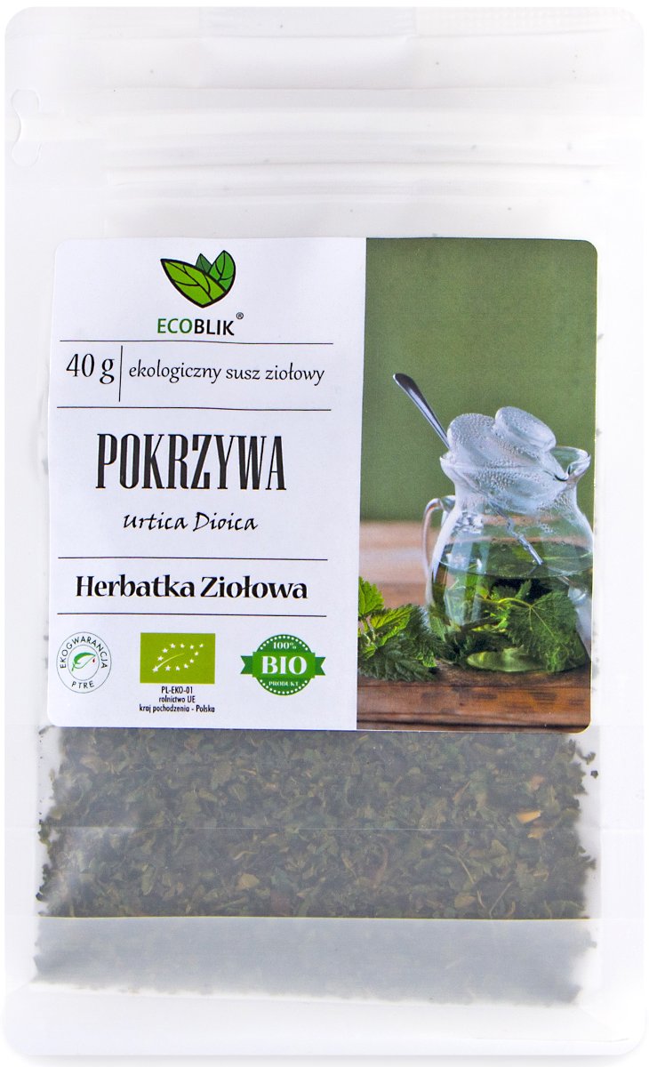 Herbatka Pokrzywa ekologiczny susz ziołowy BIO 40 g