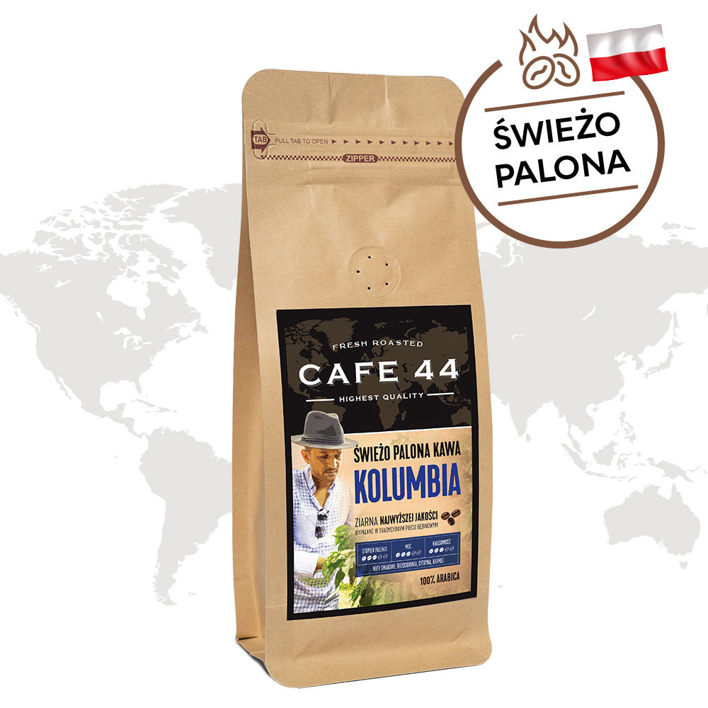 Cafe44, kawa ziarnista Kolumbia, 200 g