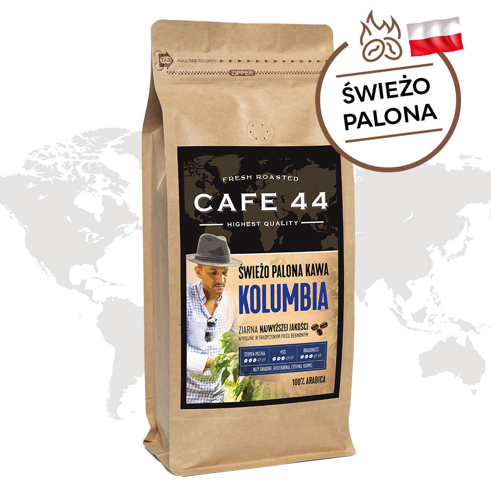 Cafe44, kawa ziarnista Kolumbia, 1 kg