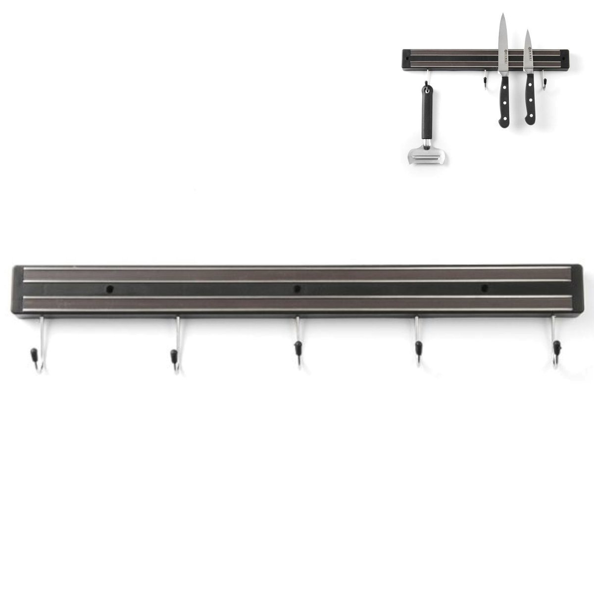 Hendi Listwa magnetyczna z haczykami dł. 450 mm 820308