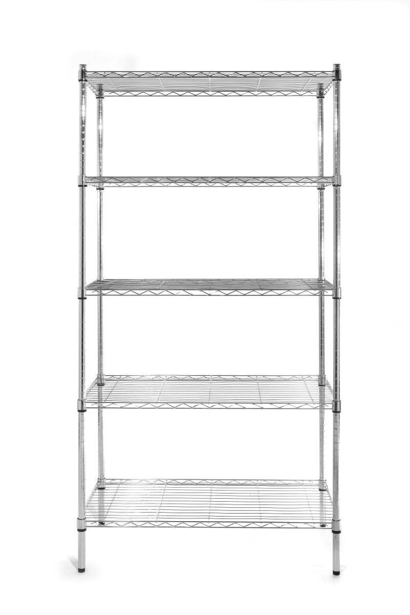Hendi Regał magazynowy chromowany 5-półkowy 910x455 mm 812204