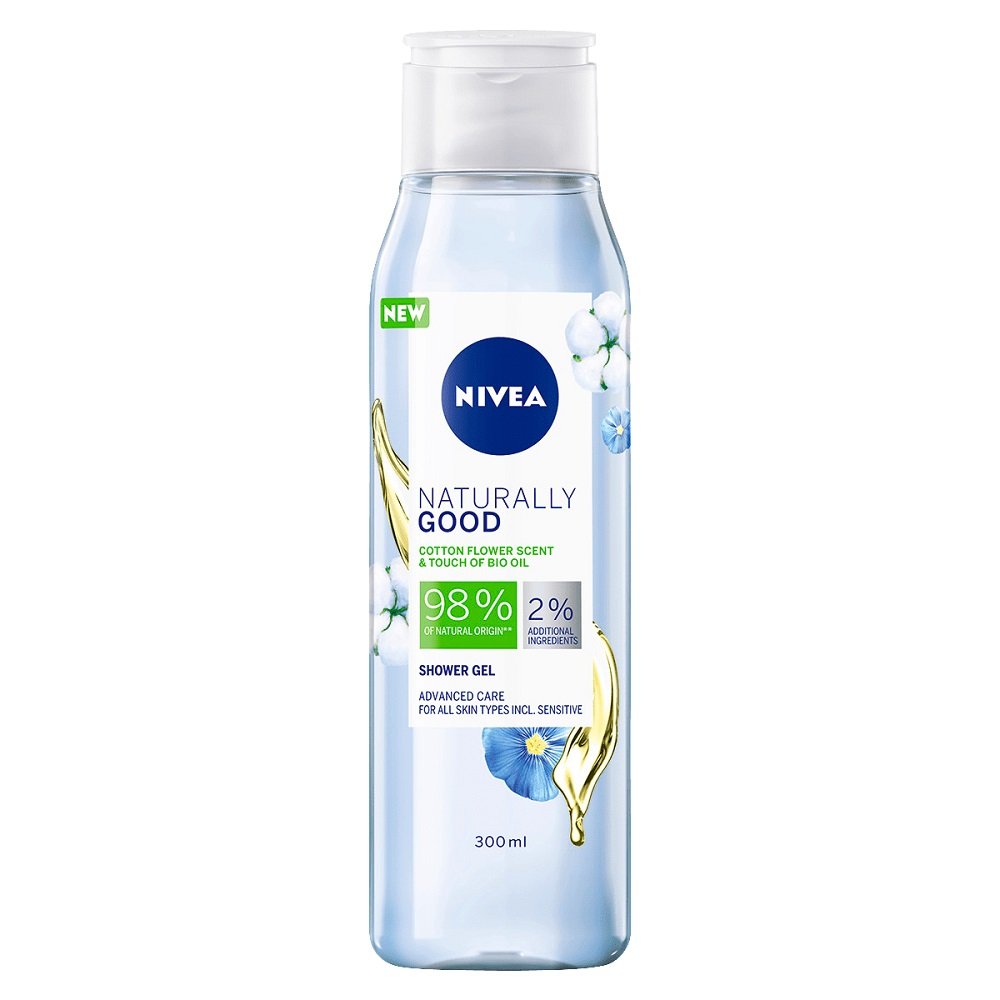 Nivea Naturally Good Żel Kwiat Bawełny 300ML