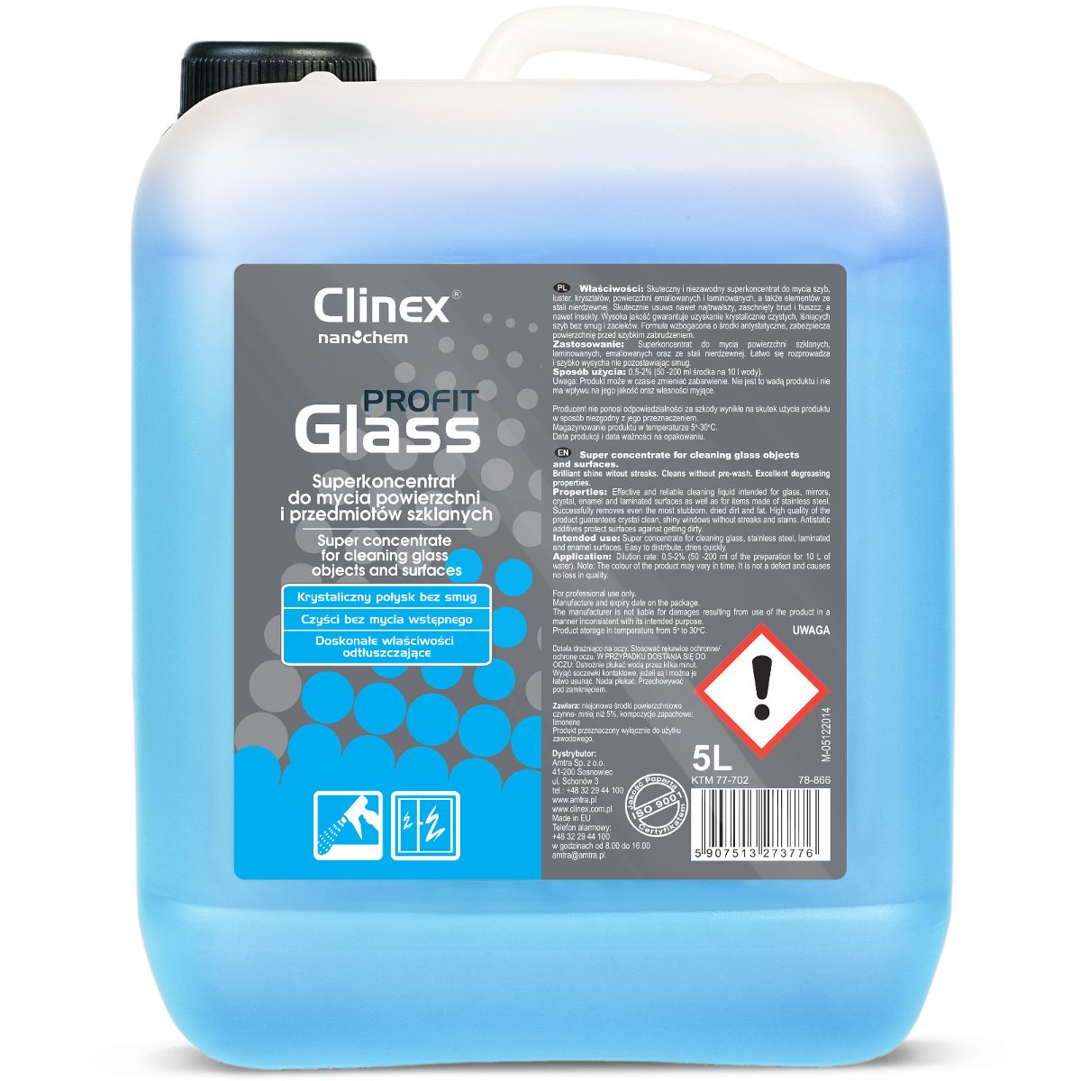 Clinex Profit Glass 5L Koncentrat Płynu Do Szyb