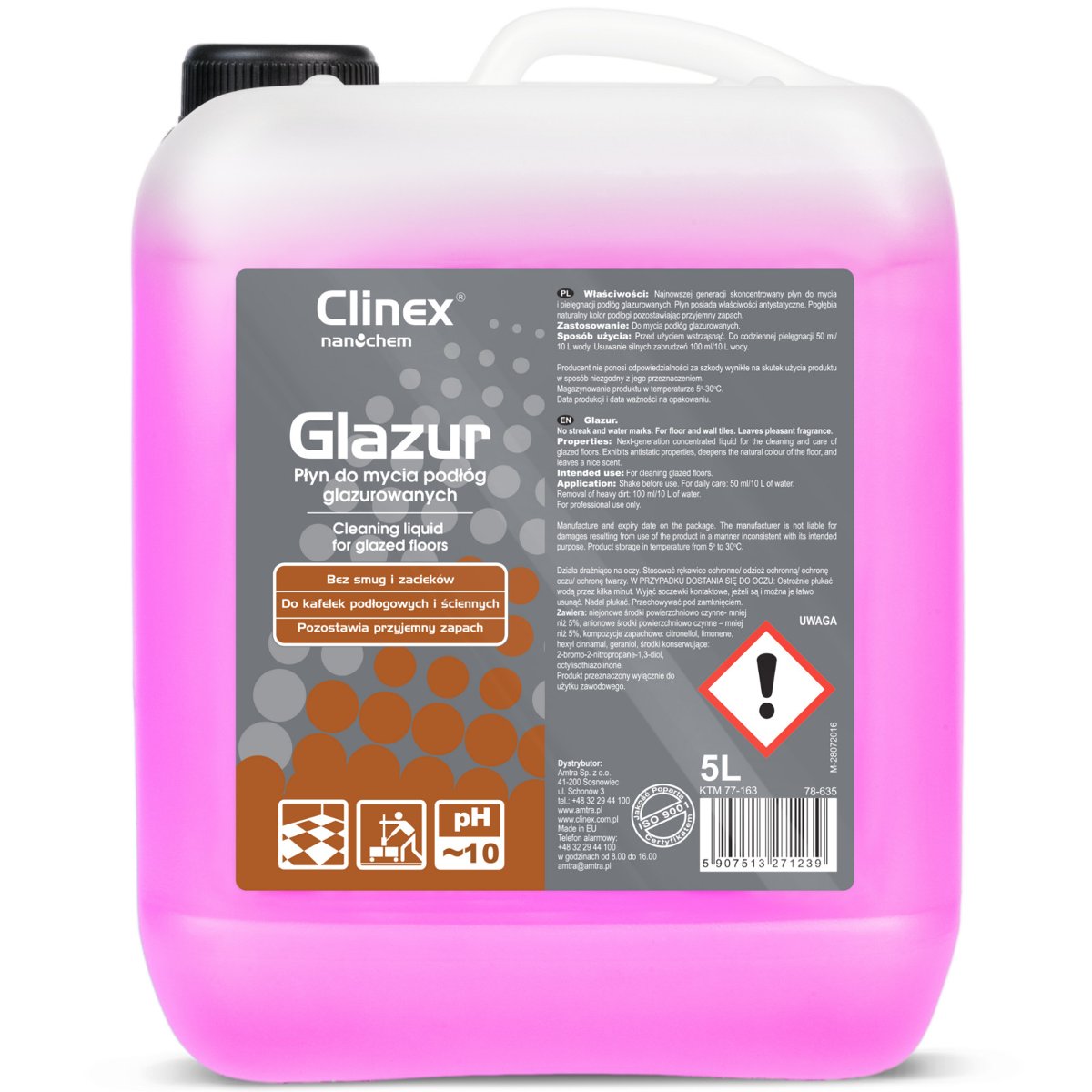 Clinex Glazur 5l do mycia podłóg glazurowanych