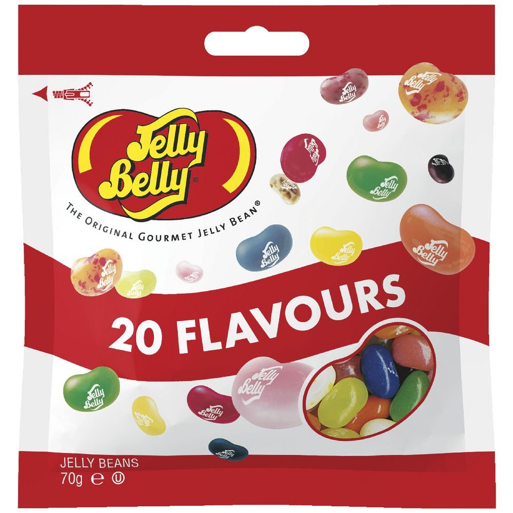 Jelly Belly, żelki fasolki wszystkich smaków 20 smaków, 70 g