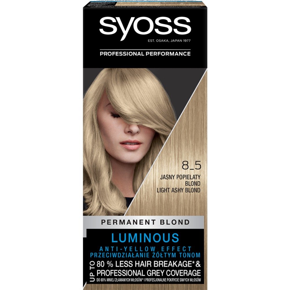 Syoss Permanent Blond farba 8_5 Popielaty Blond