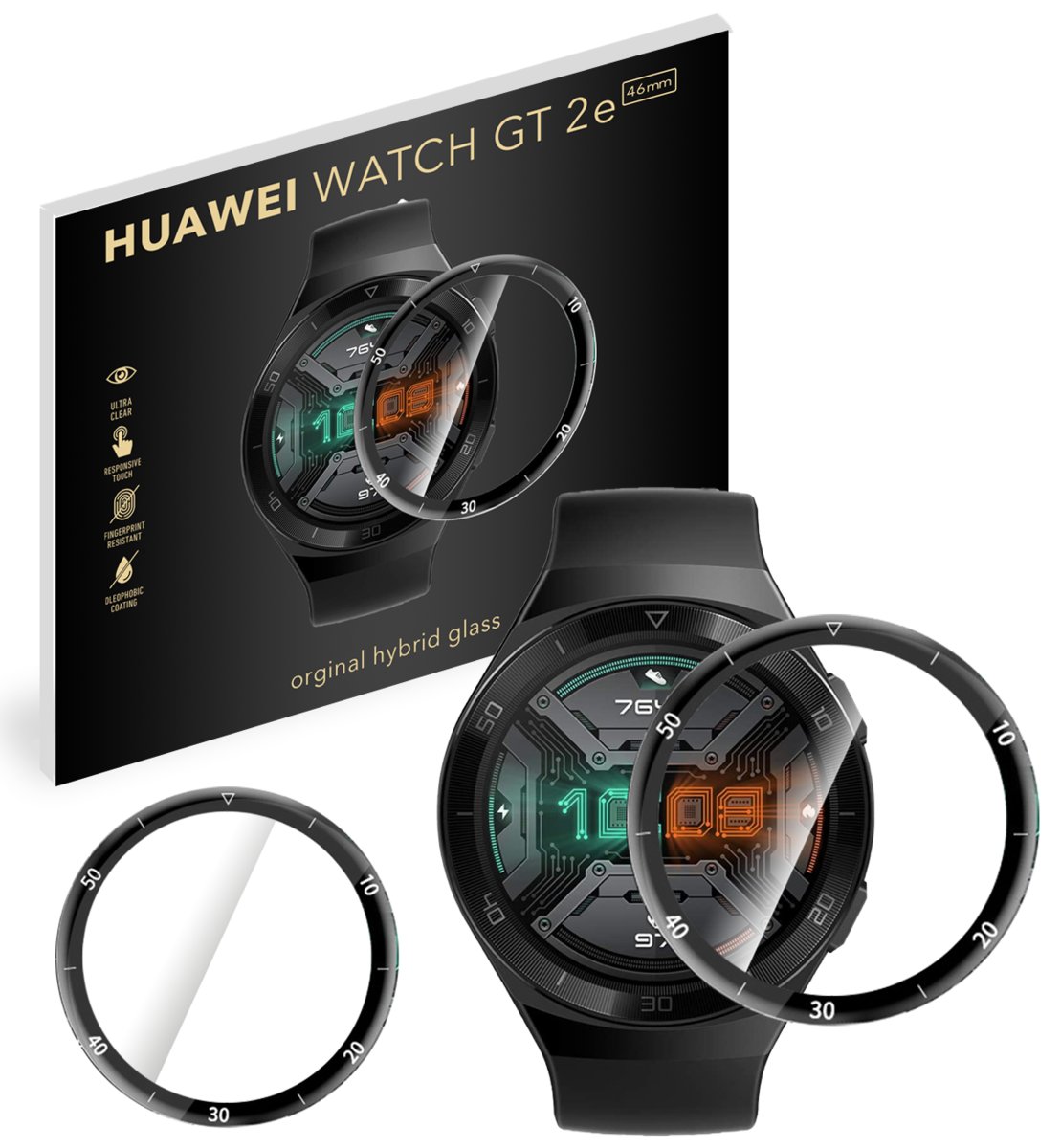 HUAWEI Grizz Szkło hybrydowe 3D do Watch GT2e 46mm