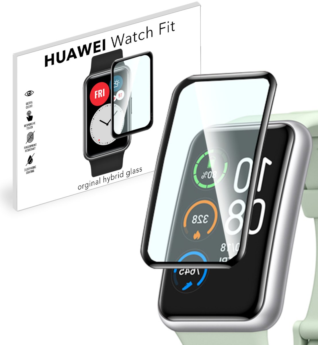 HUAWEI Grizz Szkło hybrydowe 3D do Watch Fit