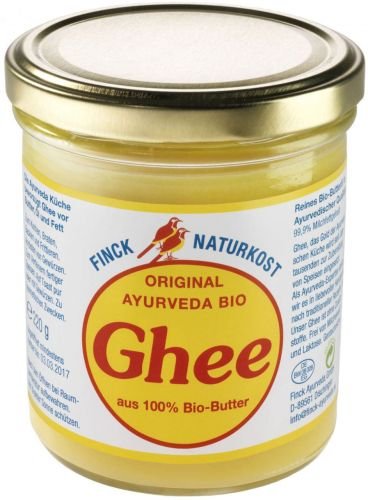 Finck Ayurveda GHEE (masło klarowane) MASŁO KLAROWANE BIO 220 g-