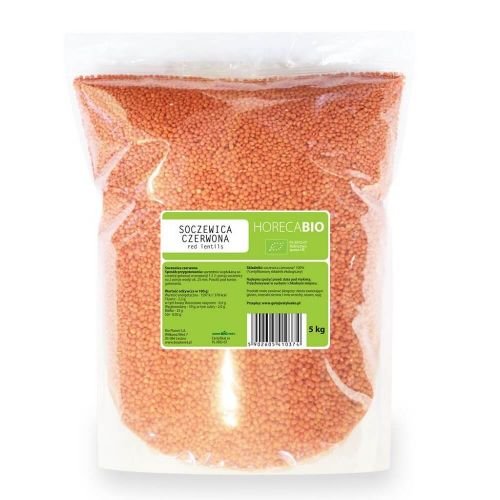 Horeca SOCZEWICA CZERWONA BIO 5 kg -