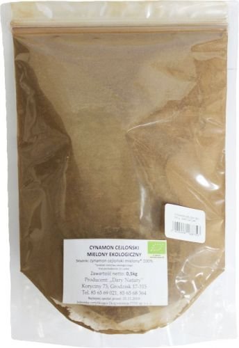 Dary Natury HORECA - pozostałe CYNAMON CEJLOŃSKI MIELONY BIO 500 g - HORECA 5902983781950