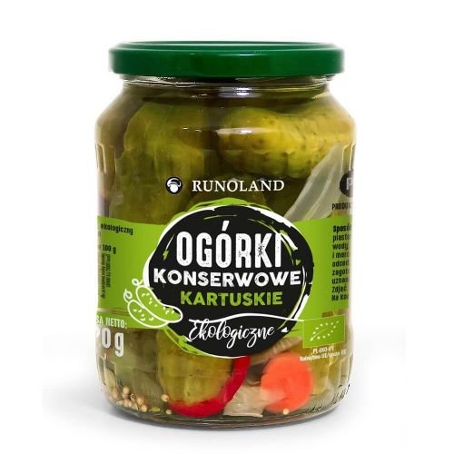 Runoland OGÓRKI KONSERWOWE KARTUSKIE BIO 670 g