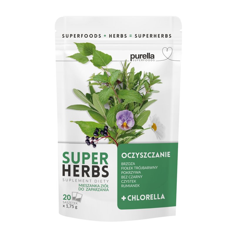 PURELLA Purella Superherbs Oczyszczanie mieszanka ziołowa x 20 sasz