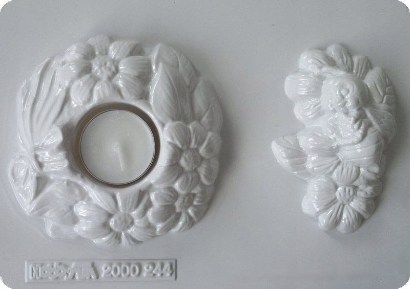 Świecznik, forma do odlewów gipsu