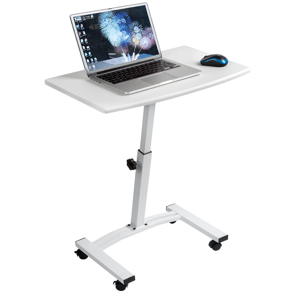 10345 Tatkraft Cheer stabilny stolik do laptopa na 4 kółkach, biały