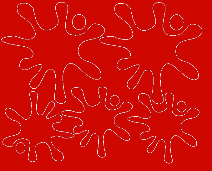 Kleksy naklejki maskujące, czerwone matowe, 5 sztuk