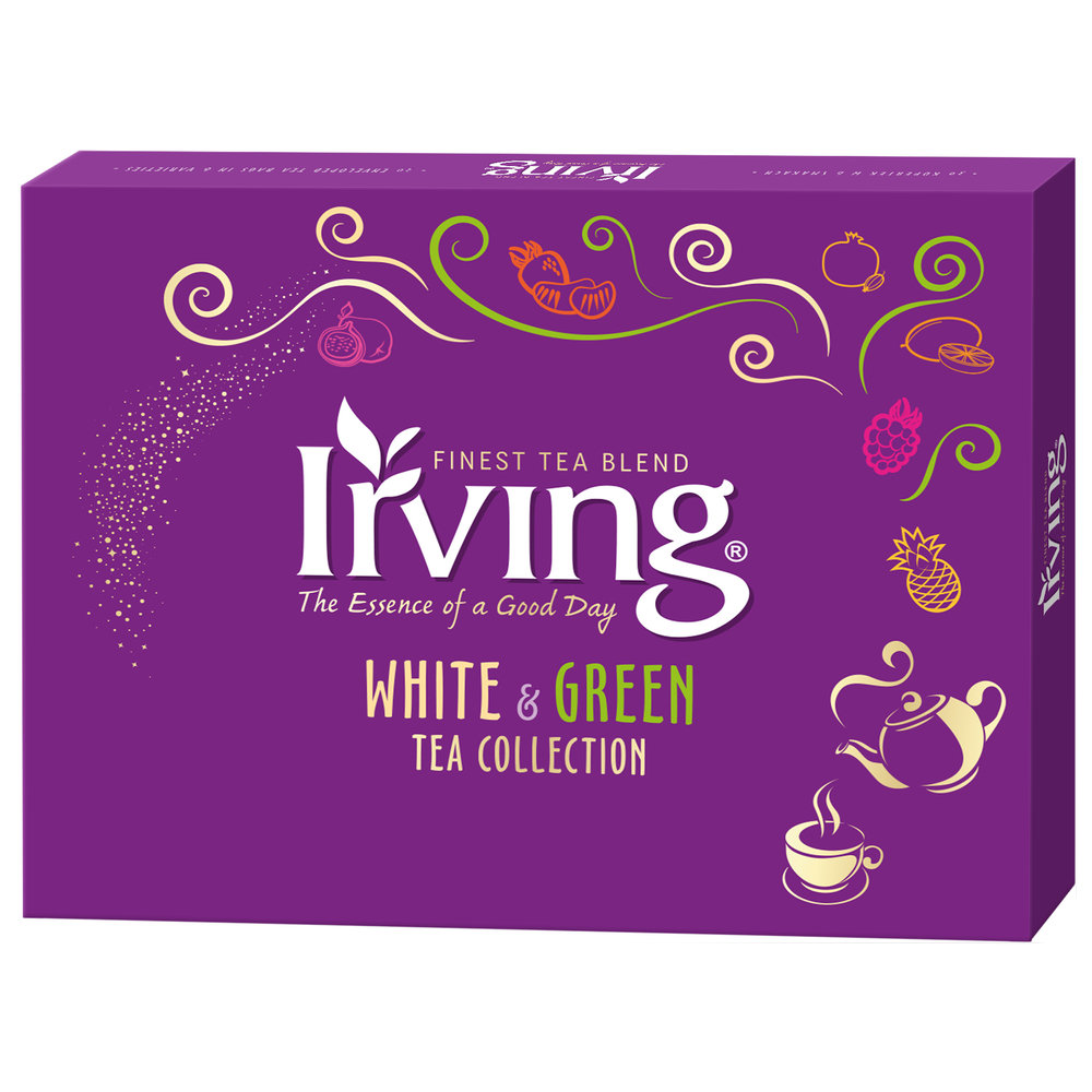 Irving BOMBONIERKA HERBACIANA WHITE&GREEN TEA COLLECTION 30 KOPERTEK Zakupy dla domu i biura! 94821386