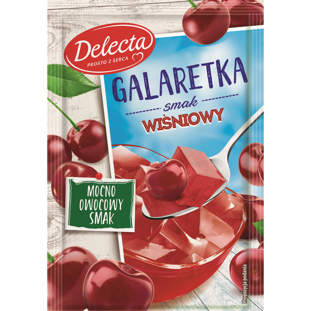 Delecta Galaretka smak wiśniowy 70 g