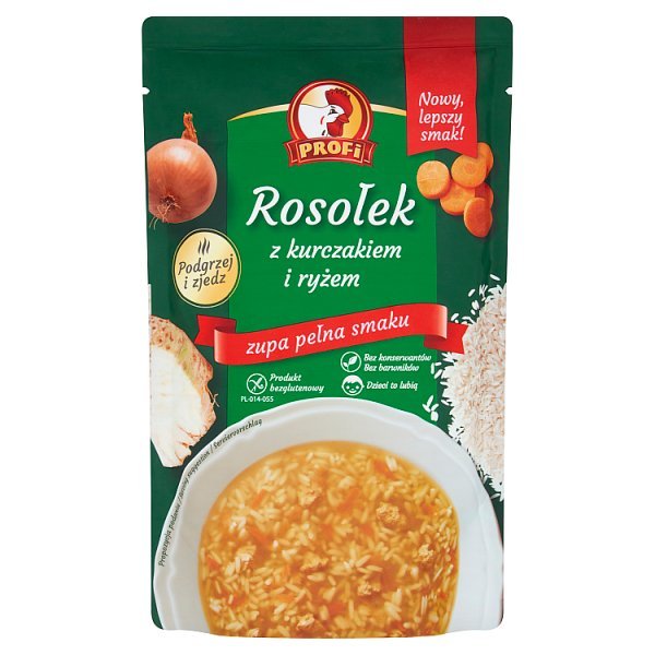 Profi Rosołek z kurczakiem i ryżem 450 g