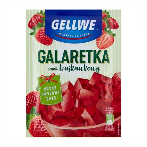 GELLWE GELLWE GALARETKA TRUSKAWKOWA 75G zakupy dla domu i biura 53189650