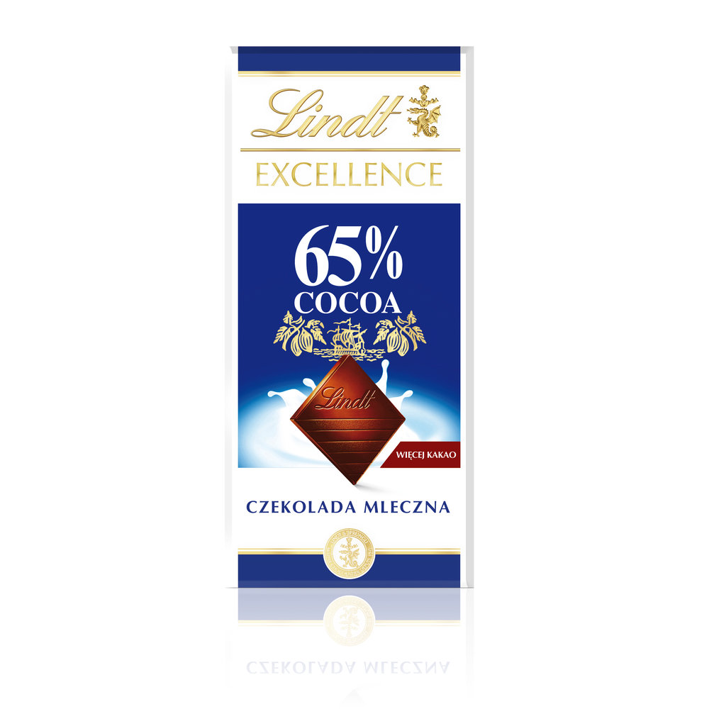 Lindt Excellence 65% Cocoa Czekolada mleczna 80 g