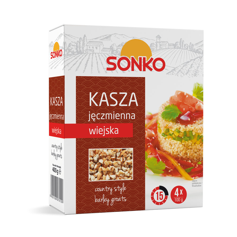 Sonko Kasza jęczmienna WIEJSKA 4X100G