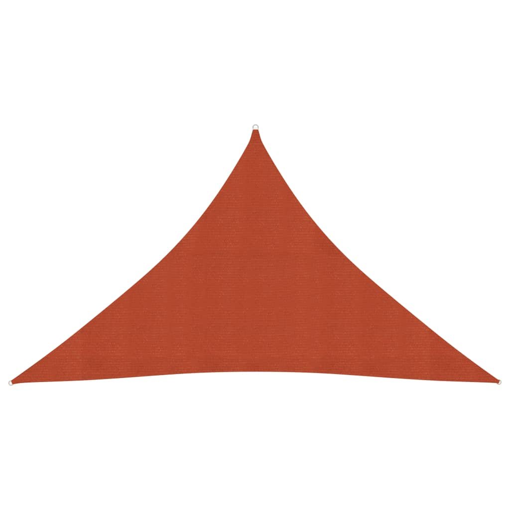 vidaXL Żagiel przeciwsłoneczny, 160 g/m, terakota, 2,5x2,5x3,5m, HDPE vidaXL
