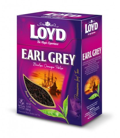 Loyd Earl Grey Herbata czarna aromatyzowana liściasta łamana 100 g