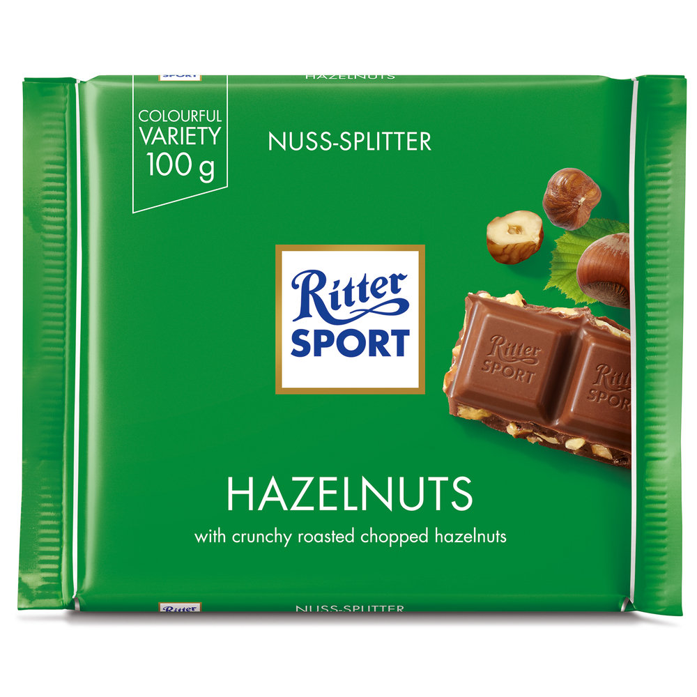 Ritter Sport CZEKOLADA MLECZNA Z CIĘTYMI ORZECHAMI LASKOWYMI 100G zakupy dla domu i biura OF2226