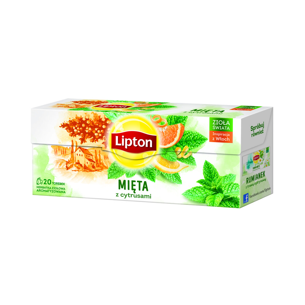 Lipton Herbata MIĘTA Z CYTRUSAMI 20 saszetek