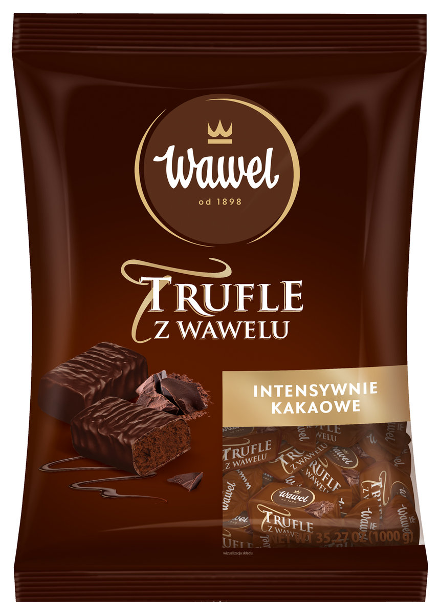 CUKIERKI TRUFLE W CZEKOLADZIE 1KG TRUFLE