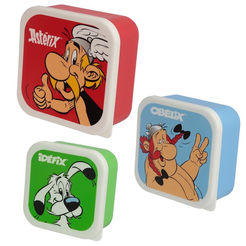 Zestaw pudełek śniadaniowych KEMIS Asterix i Obelix, 3 szt.