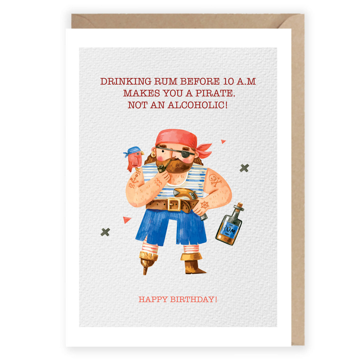 Cardie Kartka urodzinowa Pirat, eko koperta K100