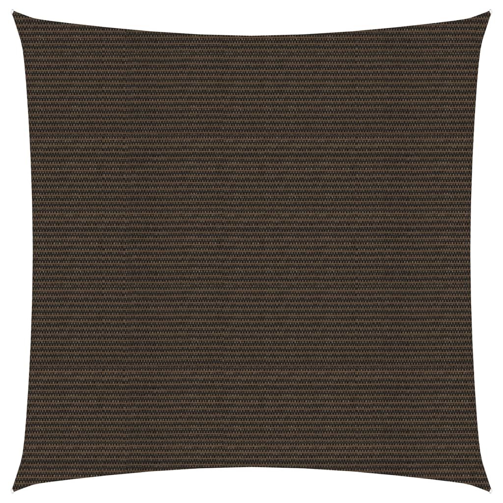 vidaXL Żagiel przeciwsłoneczny, 160 g/m, brązowy, 3x3 m, HDPE vidaXL