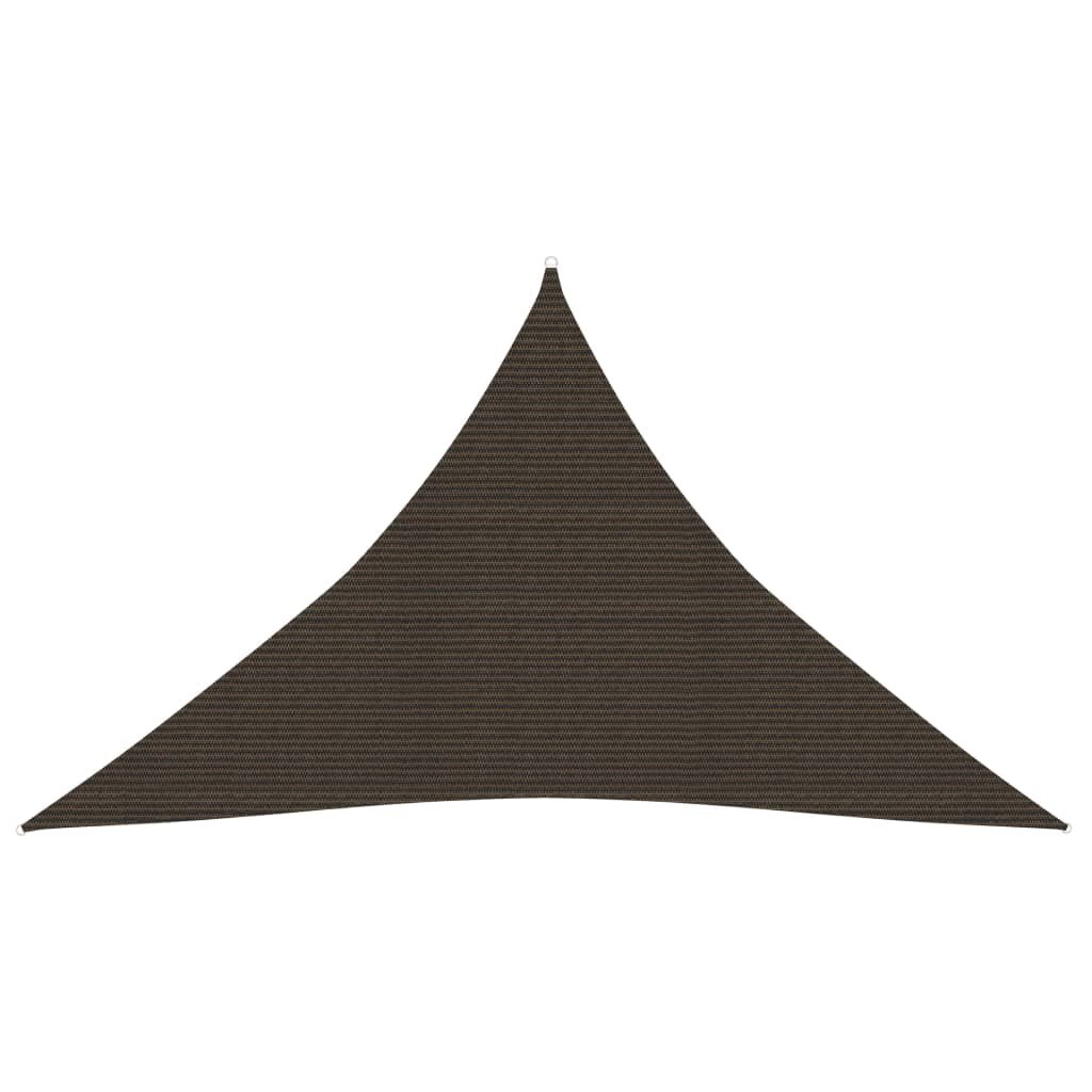 VidaXL Żagiel przeciwsłoneczny, 160 g/m, brązowy, 2,5x2,5x3,5 m, HDPE 311801 VidaXL