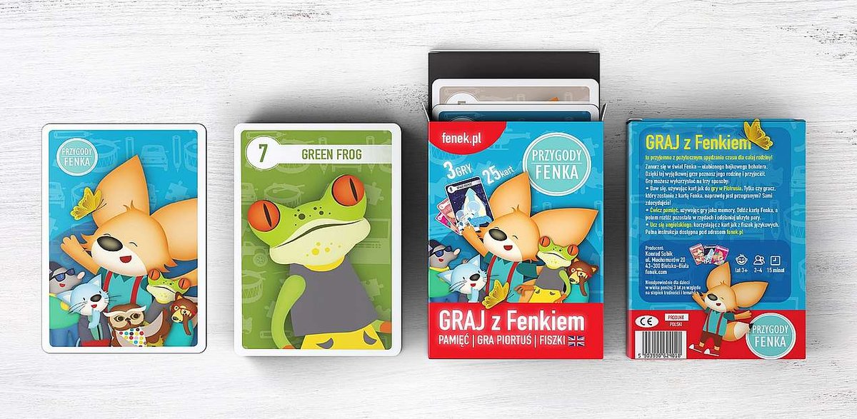 Wydawnictwo Edukacyjne Sobik Karty do gry Graj z Fenkiem