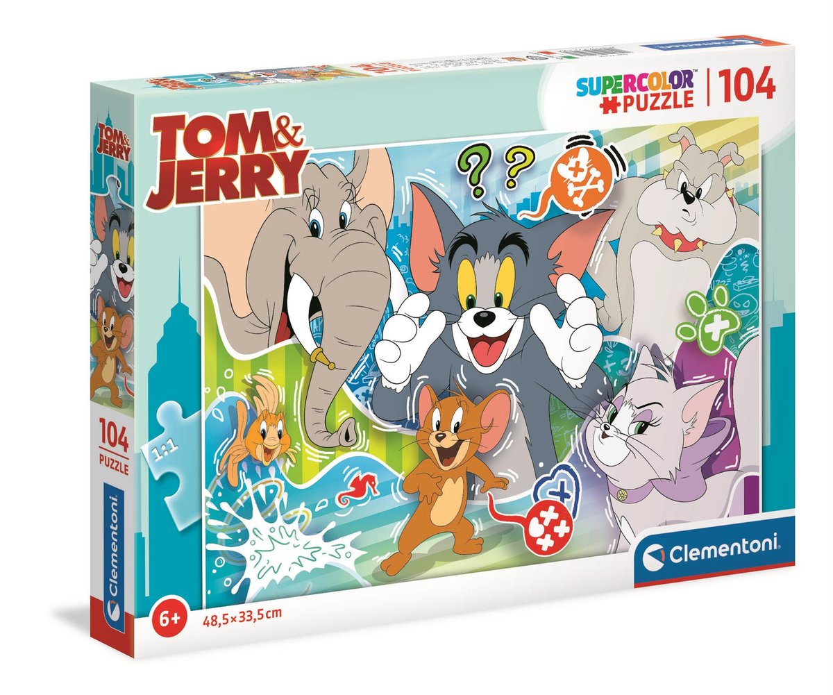 Puzzle 104 Super Kolor Tom&Jerry