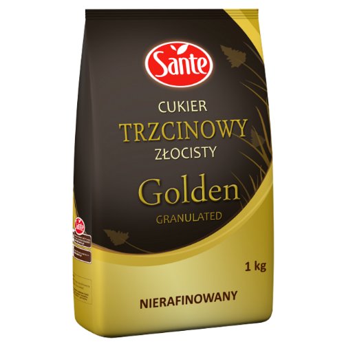 Sante Cukier trzcinowy złocisty nierafinowany Golden Granulated 1 kg