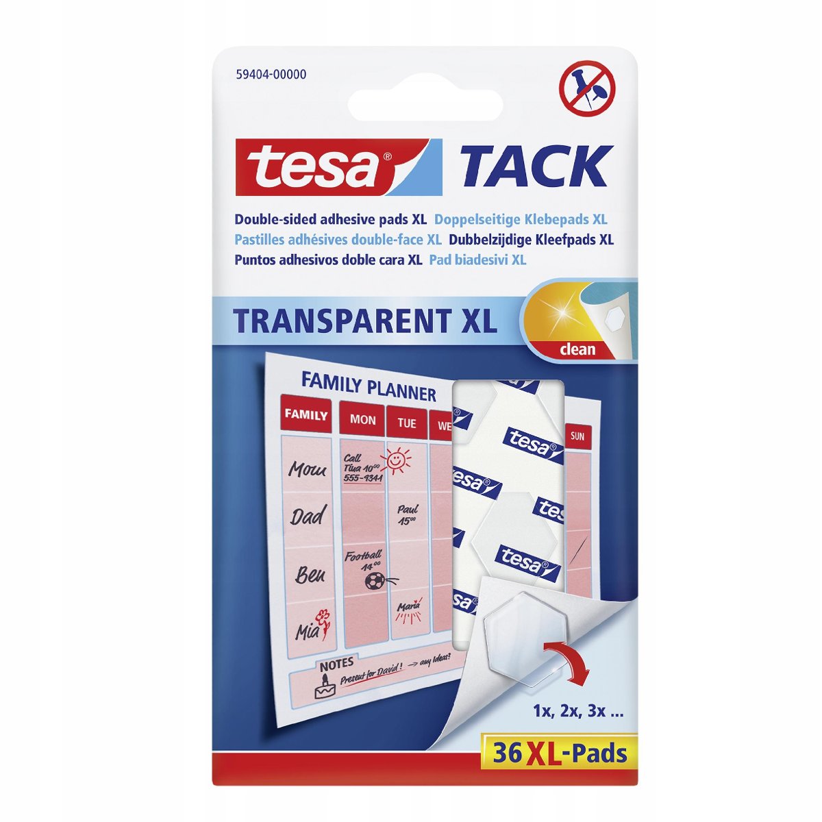 TESA TESA 59404-00000-00 przezroczysty Zawartość 1 PAK