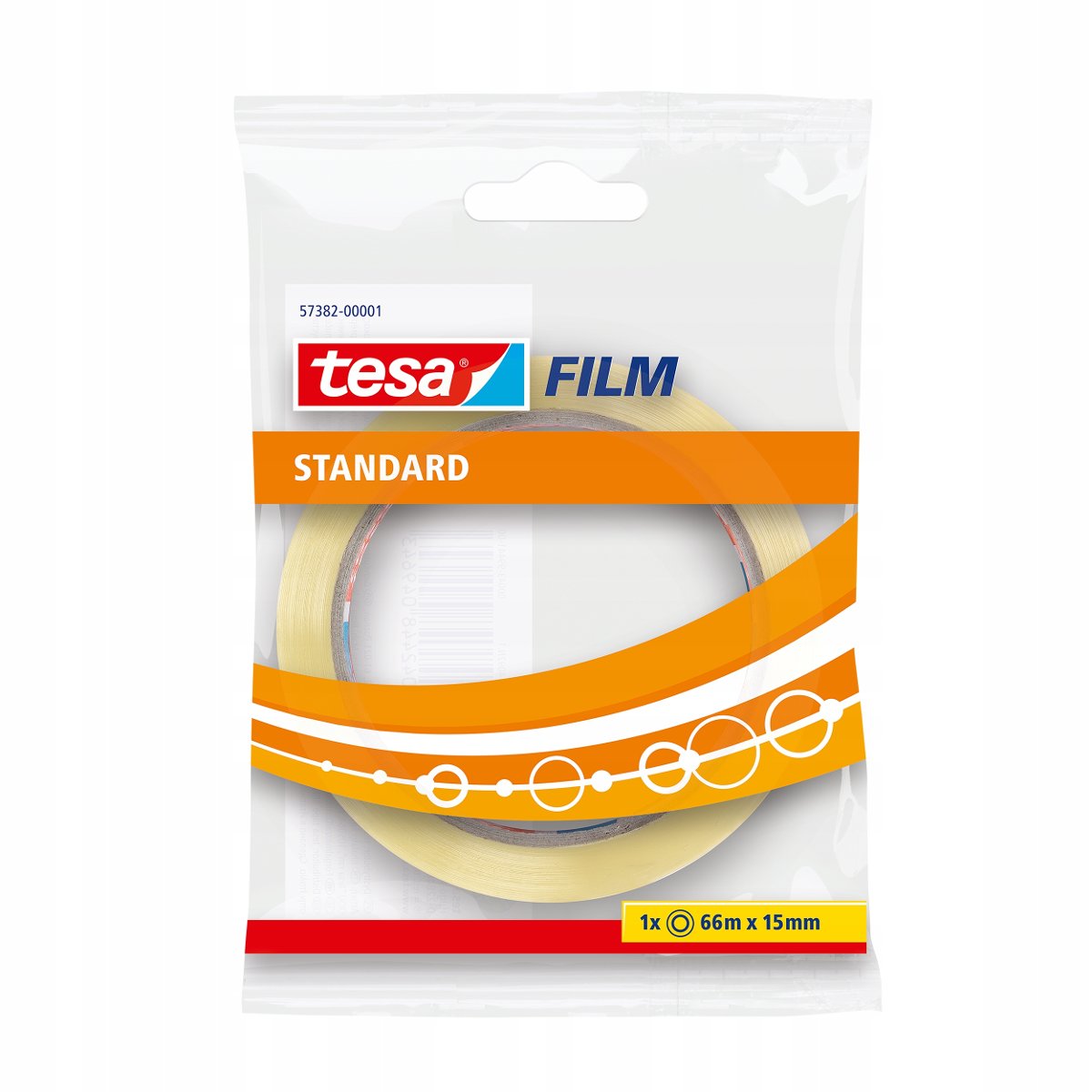 tesa film tape Standard 10 x 66m x 15mm Transparent