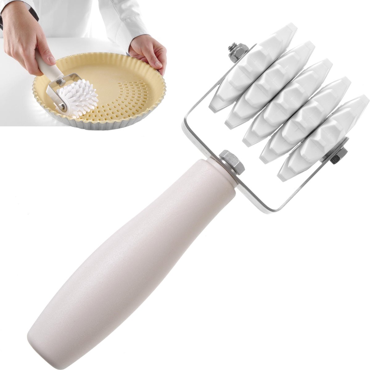 Hendi Rolka dziurkująca wałek do nakłuwania ciasta Profi Line 85x210mm 515099 Rolka dziurkująca wałek do nakłuwania ciasta Profi Line 85x210mm 515099 515099