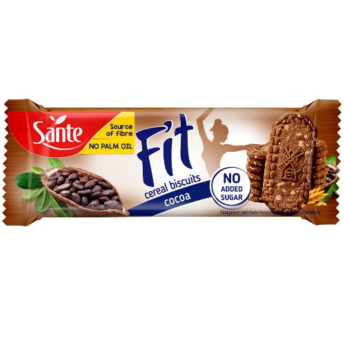 SANTE Fit Ciasteczka Zbożowe Kakaowe Bez Cukru 50 g