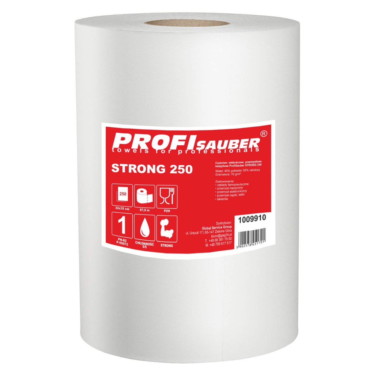 PROFI SAUBER Czyściwo włókninowe przemysłowe wytrzymałe ProfiSauber STRONG 250